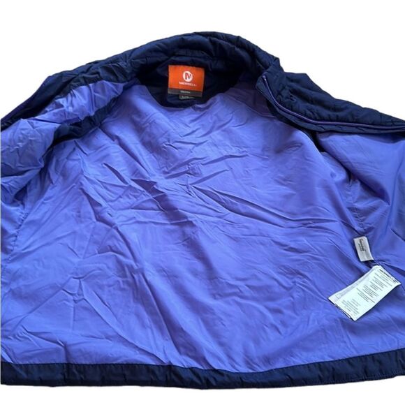 Merrell Women’s Navy And Indigo Quilted Full Zip Thinsulate Vest, Size L, EUC - Picture 6 of 11